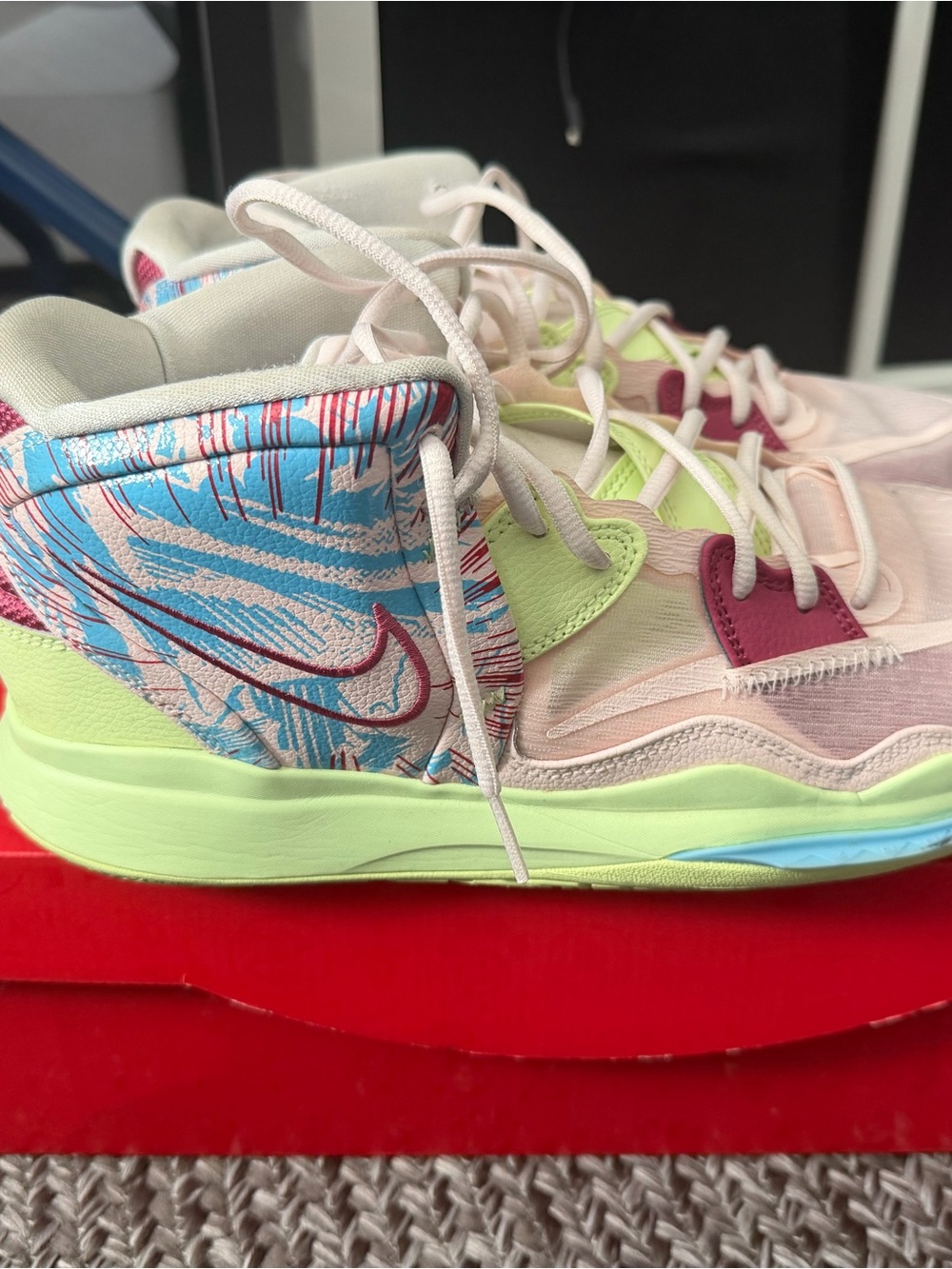 Nike Kids Sneakers - Pink, Light Blue & Yellow